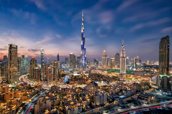 The world's tallest building, the Burj Khalifa.